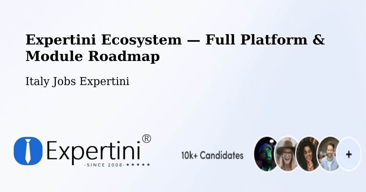 Expertini Ecosystem — Full Platform & Module Roadmap – Massiola